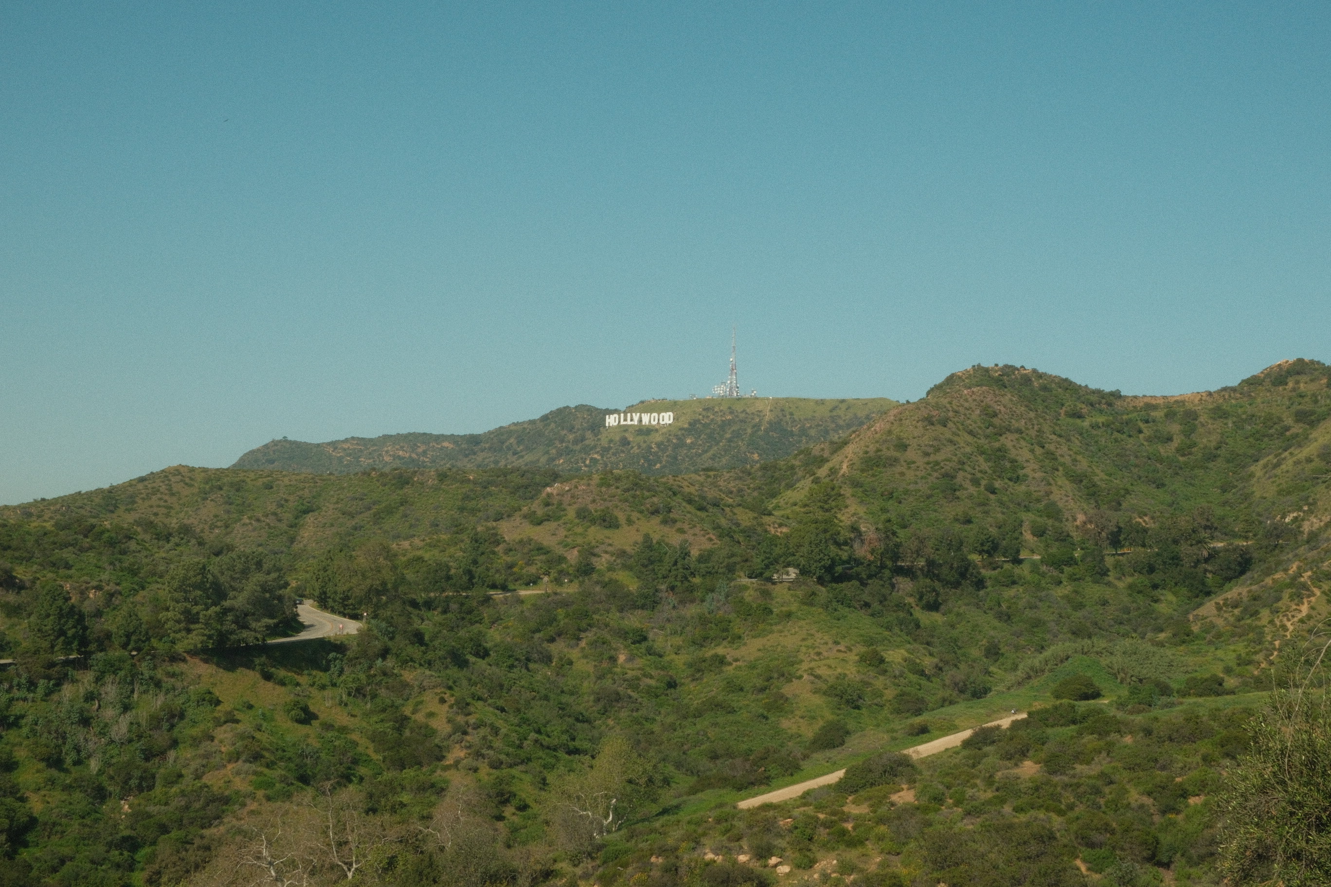 Hollywood sign from Griffith Park
