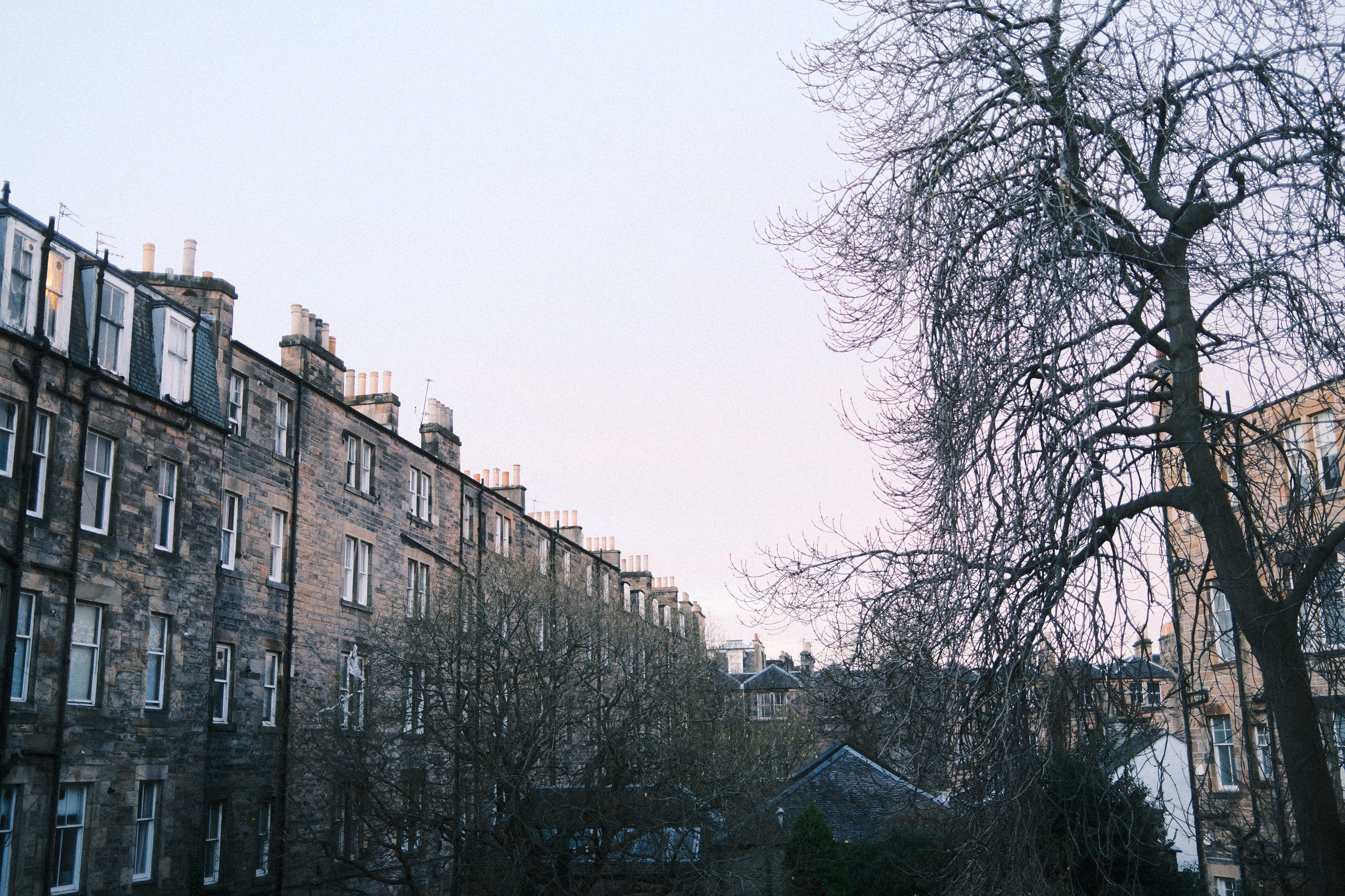 Marchmont tenements at dusk