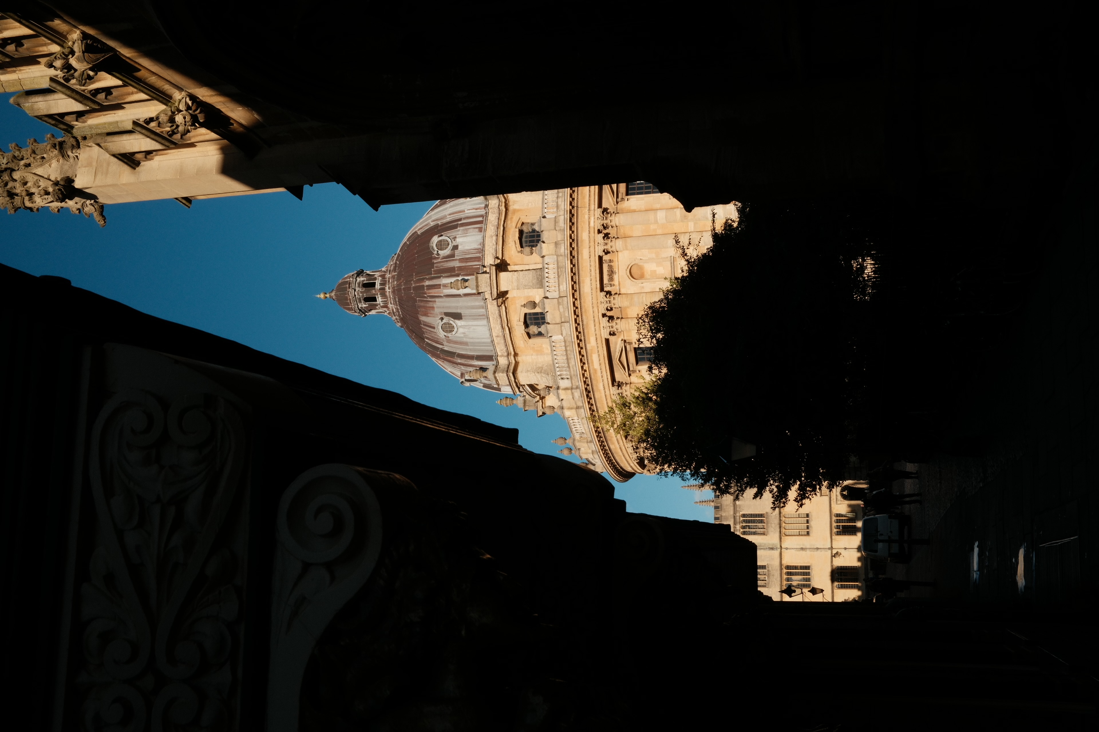 Radcliffe Camera through archway